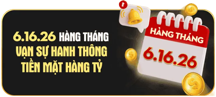 Thưởng nạp lại hàng tuần 789cub chính thức