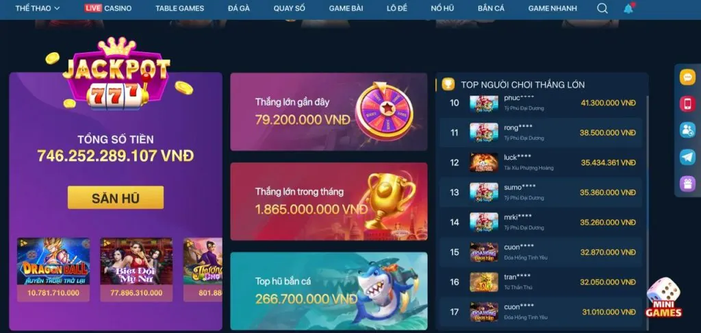 Bắn Cá Jackpot với biểu tượng tiền thưởng lớn và cá đặc biệt